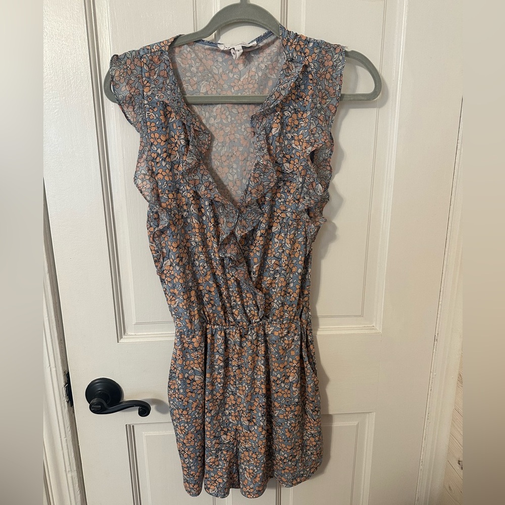 BCBGENERATION Floral Ruffle Romper